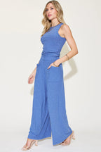 Ribbed Tank & Wide Leg Pants Set – Chic, Comfy & Effortless