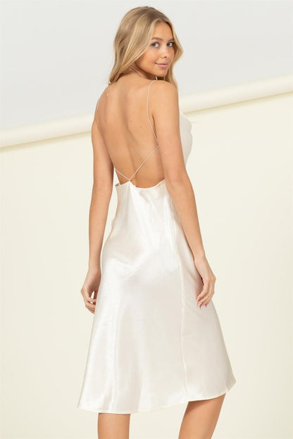 HYFVE Meet you There Cowl Neck Midi Dress