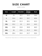 Cozy Carolyn fleece zip-up hoodie size chart with length and bust measurements