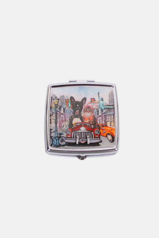 Nicole Lee Metallic Square Pill Case – Chic, Compact & Pocket-Ready