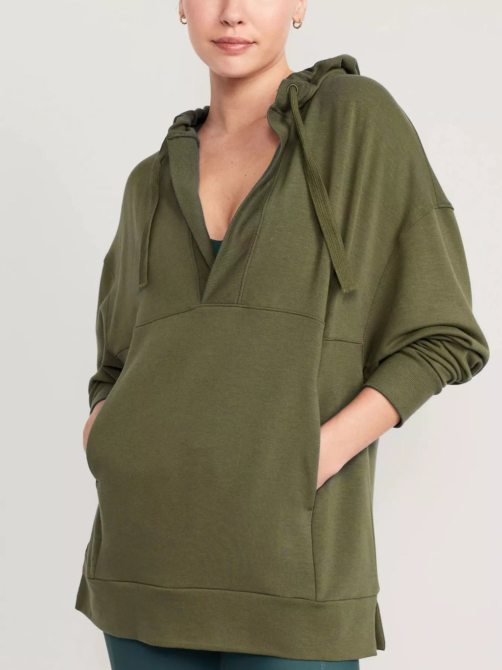 Drawstring Kangaroo Pocket Long Sleeve Hoodie – Cozy Casual Layer