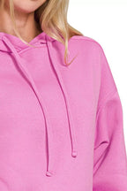 Zenana Relaxed Fit Fleece Pullover Hoodie – Cozy Everyday Style