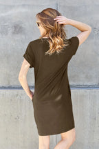 Round Neck Short Sleeve Dress – Comfy, Flattering & With Pockets