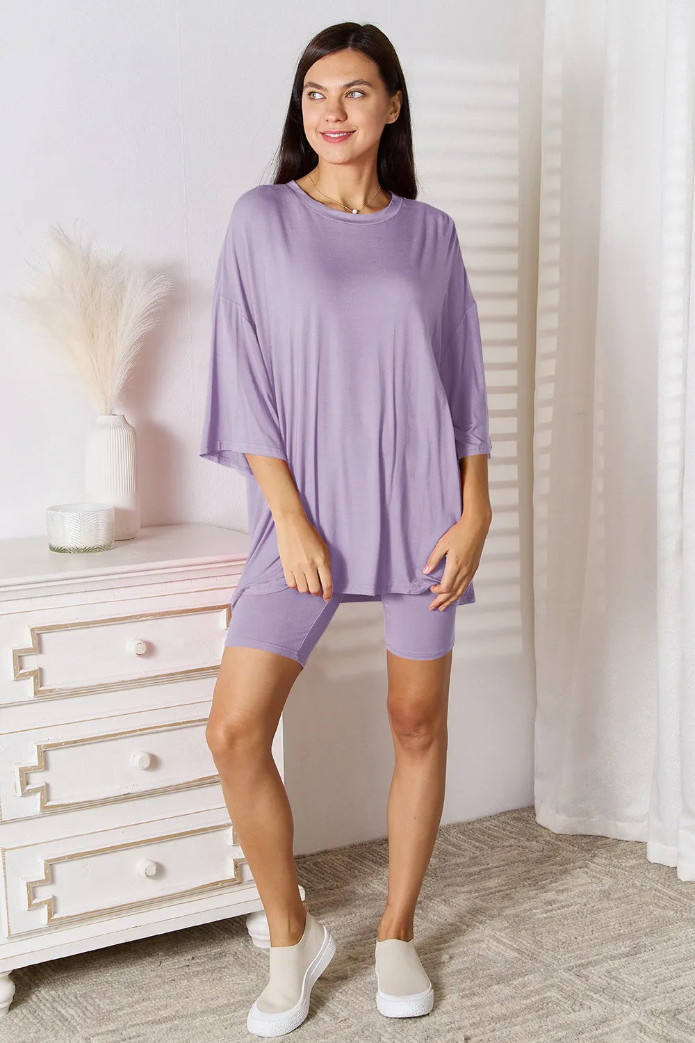 3/4 Sleeve Top & Shorts Set – Stylish, Comfy & Versatile