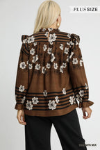Mix Floral Smocked Ruffle Blouse – Feminine & Stylish Wardrobe Essential