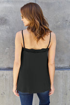 Basic Bae Lace Trim V Neck Cami Stylish Lightweight Comfortable Summer Top