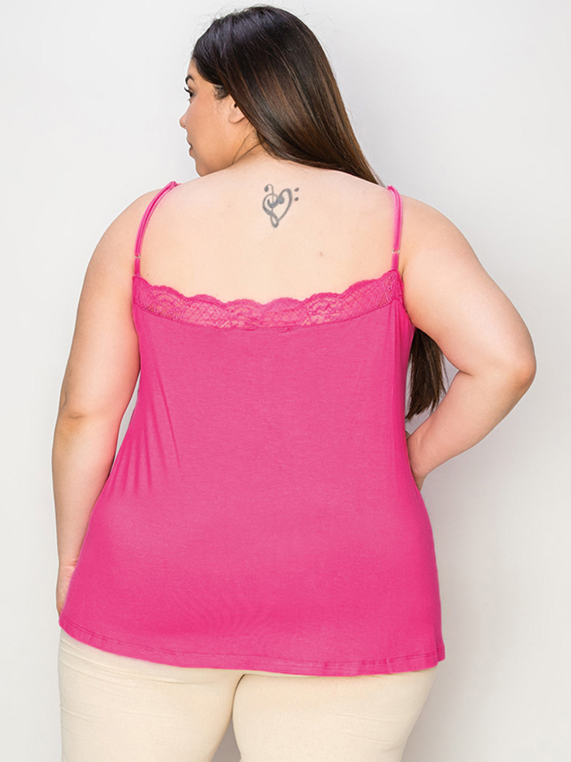 Basic Bae Lace Trim V Neck Cami Stylish Lightweight Comfortable Summer Top