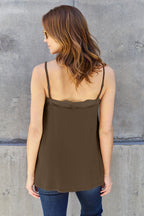 Basic Bae Lace Trim V Neck Cami Stylish Lightweight Comfortable Summer Top