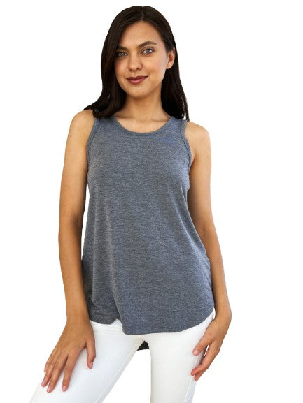 Basic Bae Round Neck Curved Hem Tank Stylish Comfortable Sleeveless Summer Top