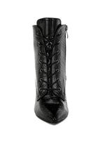 Rag Company Mesta Croco Stiletto Boots – Bold Textured Luxe Style