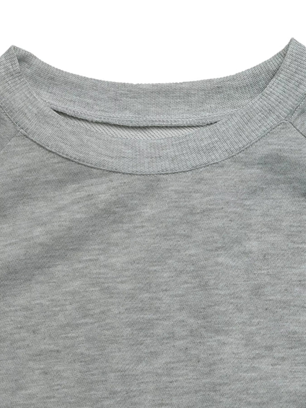 Lace Detail Round Neck Sweatshirt – Feminine Casual Style