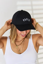 Embroidered City Baseball Cap – Trendy Adjustable Urban Style