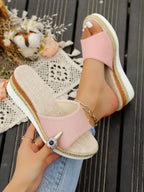 Open Toe Wedge Sandals