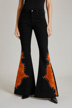 Wild West Studded Bell Bottoms – Vintage Flair with Modern Edge
