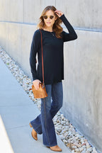 Round Neck Long Sleeve Top – Classic, Comfy & Versatile