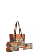 Sun & Sand 3-Piece Set | Tropical Handbag, Crossbody & Wallet Trio