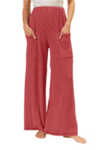 BiBi 2tone Cord Rib Waist Band Side Pocket Pants