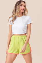 BiBi Cord Rib with Band Side Slit Shorts