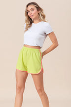 BiBi Cord Rib with Band Side Slit Shorts