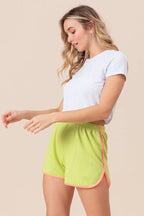 BiBi Cord Rib with Band Side Slit Shorts