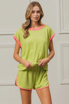 BiBi Cord Rib with Band Side Slit Shorts