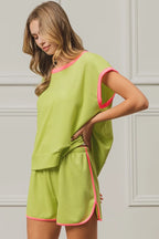 BiBi Cord Rib with Band Side Slit Shorts