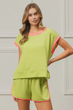 BiBi Cord Rib with Band Side Slit Shorts