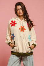 BiBi Patched Hoodie Top