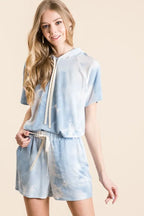 French Terry Tie-Dye Hoodie & Jogger Set – Cozy Women’s Loungewear
