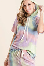 French Terry Tie-Dye Hoodie & Jogger Set – Cozy Women’s Loungewear