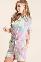 French Terry Tie-Dye Hoodie & Jogger Set – Cozy Women’s Loungewear