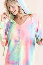 BiBi Tie Dye Terry Long Sleeve Hoodie