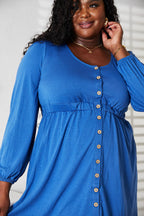 Empire Waist Long Sleeve Dress – Flattering, Elegant & Comfortable