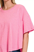 Zenana Cotton Round Neck Short Sleeve T-Shirt – Classic, Comfortable & Versatile