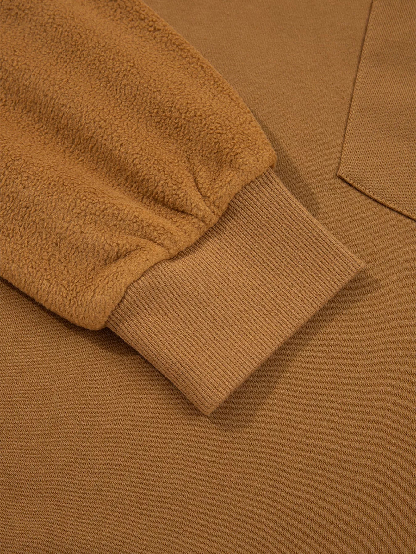 Oversized Textured Split Neck High Low Sweatshirt – Casual & Cozy