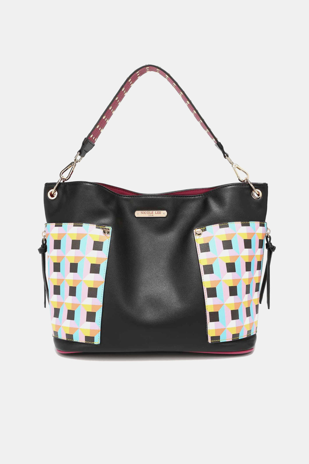 Nicole Lee 3-Piece Bag Set – Shoulder, Crossbody & Heart Coin Pouch
