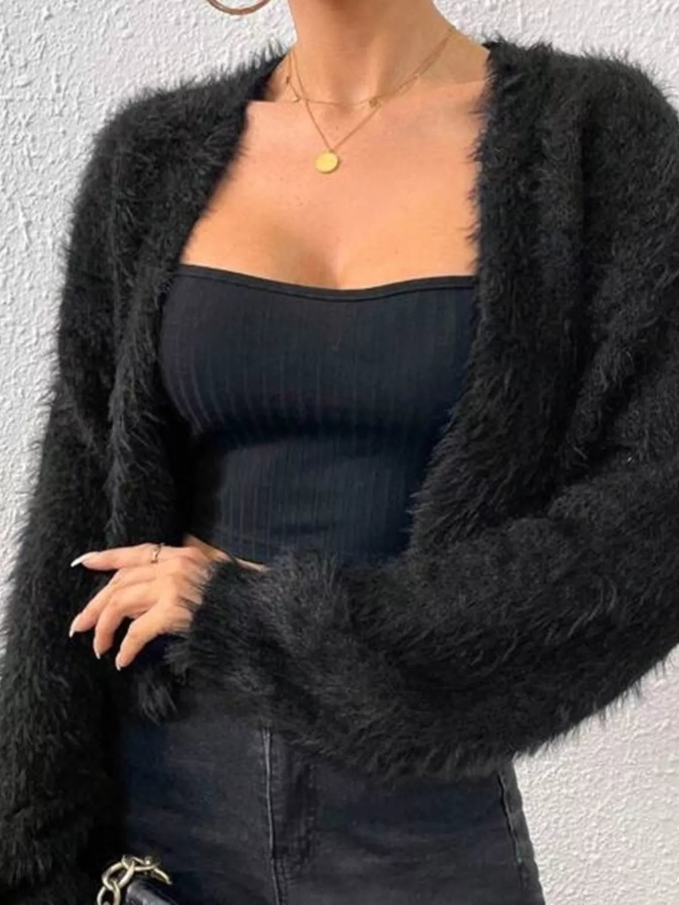 Open Front Long Sleeve Cardigan – Cozy Casual Layering Piece