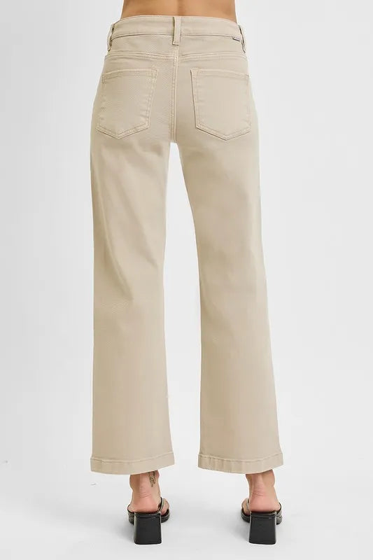 Tummy Control Mid Rise Ankle Straight Jeans | Flattering Everyday Fit