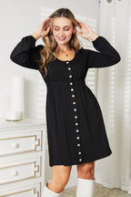Empire Waist Long Sleeve Dress – Flattering, Elegant & Comfortable