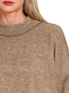 Zenana Brushed Melange Hacci Cropped Sweater – Soft, Cozy & On-Trend Style