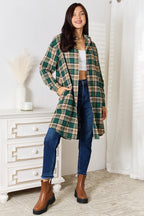 Plaid Collared Long Sleeve Shirt – Classic, Polished & Versatile