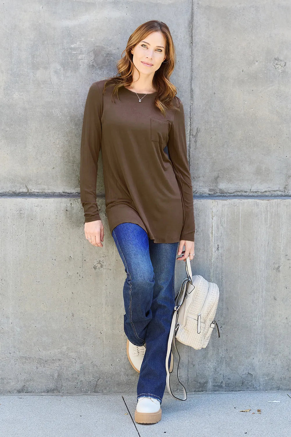 Round Neck Long Sleeve Top – Classic, Comfy & Versatile