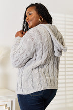 Cable-Knit Hooded Sweater – Cozy, Classic & Perfect for Winter