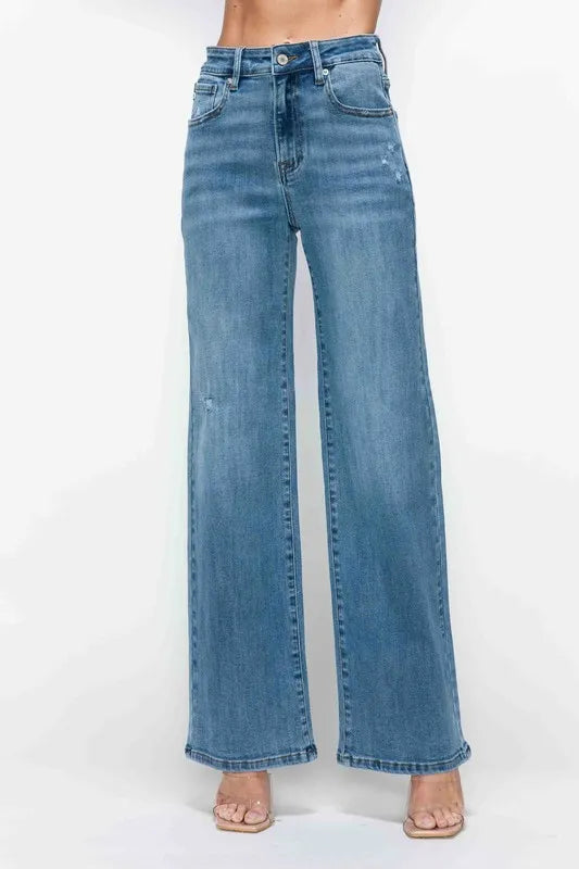 High Rise Wide Leg Jeans – Flattering, Vintage & Plus-Size Friendly