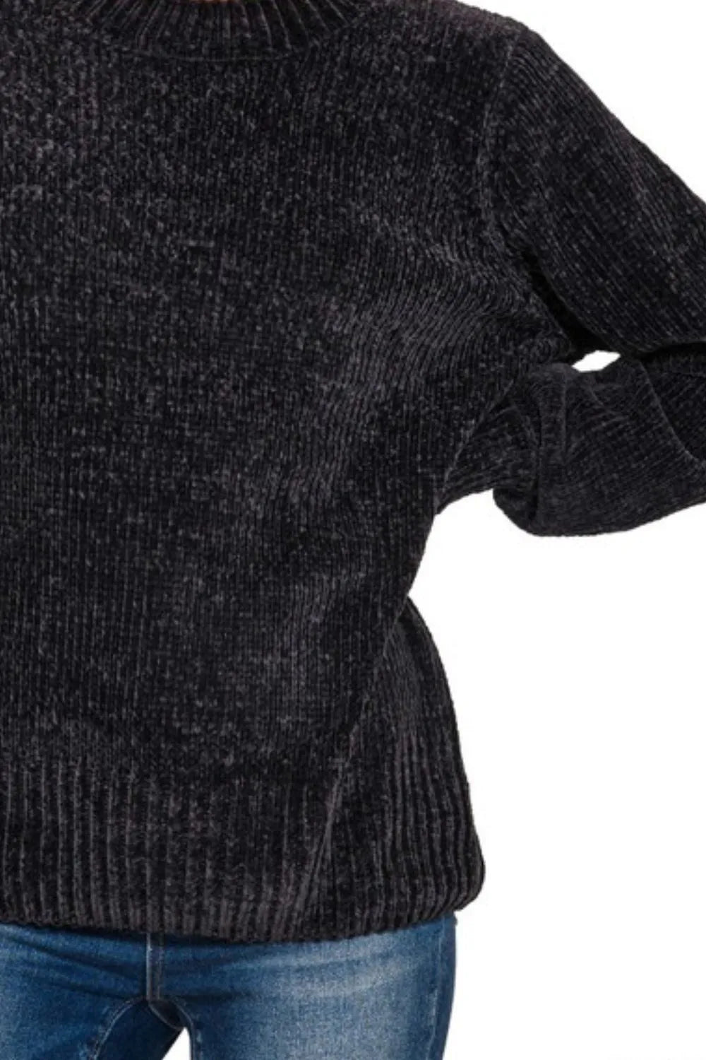Oversized Chenille Pullover Sweater – Soft, Cozy & Relaxed Fit