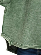 Acid Washed Exposed-Seam Sweatshirt – Edgy Vintage Casual Style