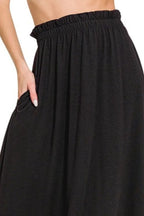 Paperbag Waist Midi Skirt – Flattering, Chic & Functional with Pockets