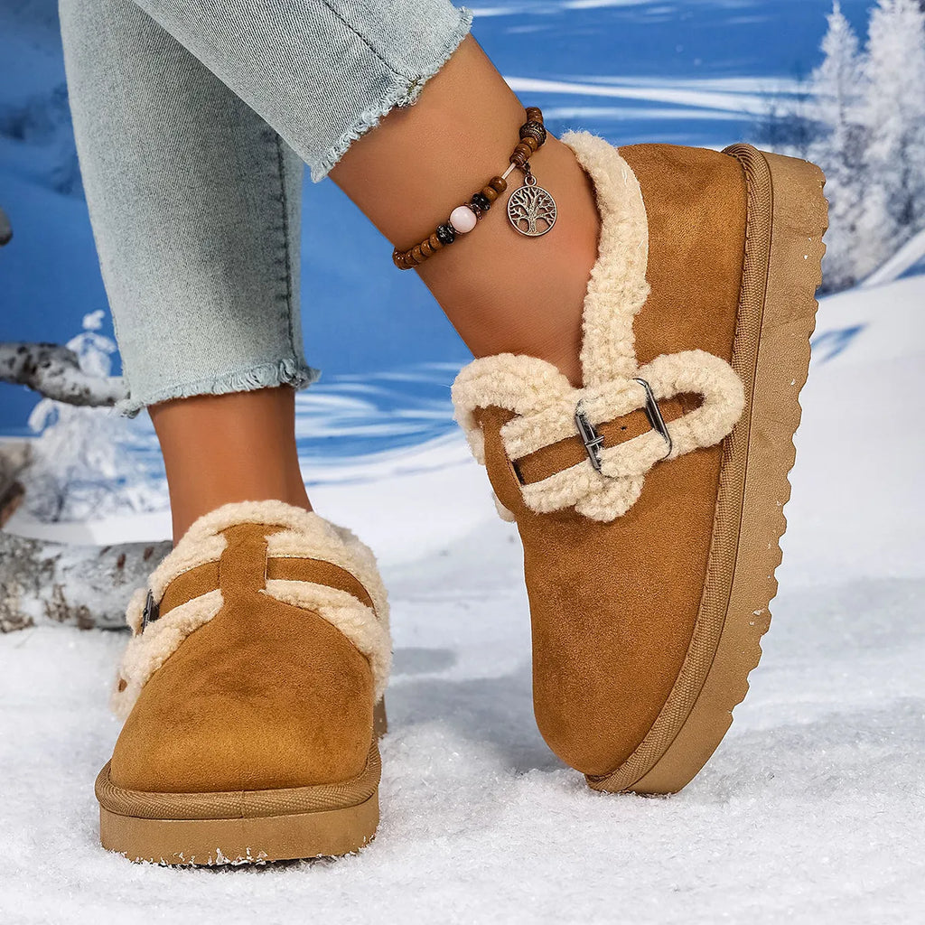 Round Toe Platform Ankle Boots – Stylish Elevated Everyday Wear