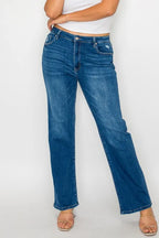 Cat’s Whiskers High Rise Straight Jeans – Classic, Flattering & Comfy