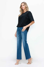 Cat’s Whiskers High Rise Straight Jeans – Classic, Flattering & Comfy